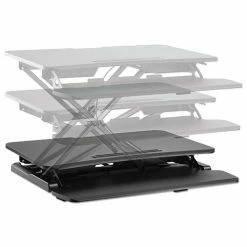 Buy 🧨 AdaptivErgo Sit-Stand Workstation, 31.5w X 26.13d X 19.88h, Black ✔️ -Essentials shop ALEAEWR3B 4