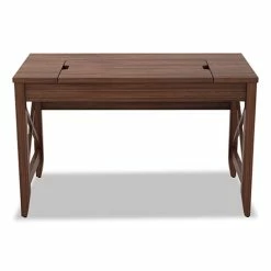 Cheapest 😀 Sit-to-Stand Table Desk, 47.25w X 23.63d X 29.5 To 43.75h, Modern Walnut 🤩 -Essentials shop ALELD4824WA 4