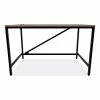 Buy ⌛ Industrial Series Table Desk, 47.25w X 23.63d X 29.5h, Modern Walnut ⭐ -Essentials shop ALELTD4824WA