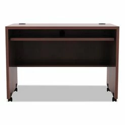 Cheapest 🎁 Valencia Mobile Workstation Desk, 41.38w X 23.63d X 30h, Medium Cherry 💯 -Essentials shop ALEVA204224MC 3