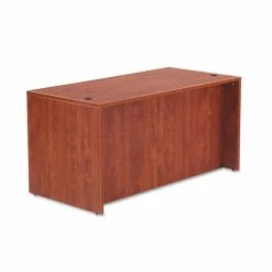 Hot Sale ❤️ Valencia Series Straight Desk Shell, 59.13w X 29.5d X 29.63h, Medium Cherry 🤩 -Essentials shop ALEVA216030MC 1