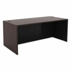 Budget 🤩 Valencia Series Straight Front Desk Shell, 65w X 29.5d X 29.63h, Espresso 👍