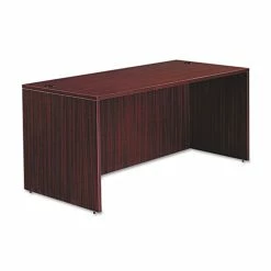 Deals 🛒 Valencia Series Straight Front Desk Shell, 65w X 29.5d X 29.63h, Mahogany 🧨