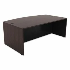 Best deal 🛒 Valencia Bow Front Desk Shell, 71w X 35.5d To 41.38d X 29.63h Espresso 🧨