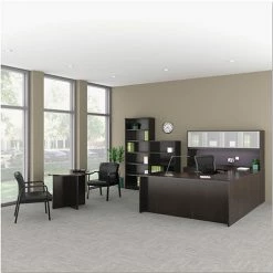 Best deal ๐ Valencia Bow Front Desk Shell, 71w X 35.5d To 41.38d X 29.63h Espresso ๐งจ 7 Best deal ๐ Valencia Bow Front Desk Shell, 71w X 35.5d To 41.38d X 29.63h Espresso ๐งจ -Essentials shop ALEVA227236ES 2