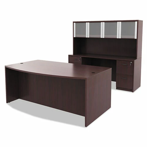 Best Pirce ๐งจ Valencia Bow Front Desk Shell, 71w X 35.5d To 41.38d X 29.63h Mahogany ๐ 5 Best Pirce ๐งจ Valencia Bow Front Desk Shell, 71w X 35.5d To 41.38d X 29.63h Mahogany ๐ - Image 3