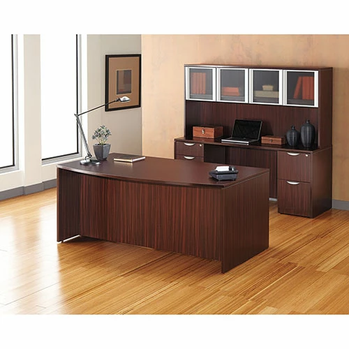 Best Pirce ๐งจ Valencia Bow Front Desk Shell, 71w X 35.5d To 41.38d X 29.63h Mahogany ๐ 7 Best Pirce ๐งจ Valencia Bow Front Desk Shell, 71w X 35.5d To 41.38d X 29.63h Mahogany ๐ - Image 5