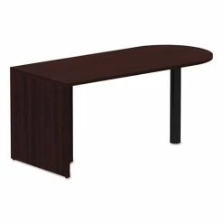 Best Pirce ✨ Valencia Series D-Top Desk, 65w X 29.53d X 29.53h, Mahogany 😀
