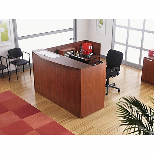 Best Sale π Valencia Series Reception Desk With Counter, 71w X 35.5d X 42.5h, Cherry π 6 Best Sale π Valencia Series Reception Desk With Counter, 71w X 35.5d X 42.5h, Cherry π - Image 5