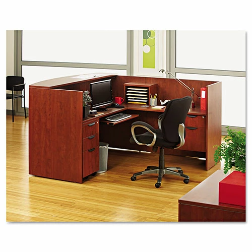 Best Sale π Valencia Series Reception Desk With Counter, 71w X 35.5d X 42.5h, Cherry π 7 Best Sale π Valencia Series Reception Desk With Counter, 71w X 35.5d X 42.5h, Cherry π - Image 6