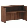 Deals 🔔 Valencia Series Reception Desk With Counter, 71w X 35.5d X 42.5h, Modern Walnut 🔔 -Essentials shop ALEVA327236WA