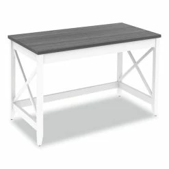 Cheap 🔥 Workspace By Farmhouse Writing Desk, 47.24" X 23.62" X 29.53", Gray 💯