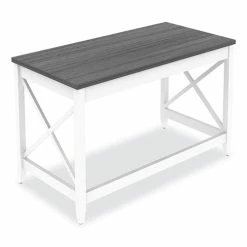 Cheap 🔥 Workspace By Farmhouse Writing Desk, 47.24" X 23.62" X 29.53", Gray 💯 -Essentials shop ALEWSF4824GY 2