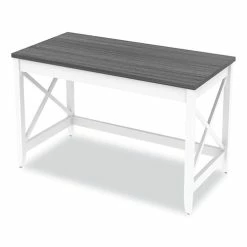 Cheap 🔥 Workspace By Farmhouse Writing Desk, 47.24" X 23.62" X 29.53", Gray 💯 -Essentials shop ALEWSF4824GY 3