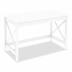 Wholesale ⌛ Workspace By Farmhouse Writing Desk, 47.24" X 23.62" X 29.53", White 😉