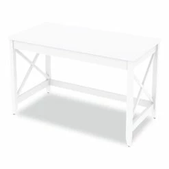 Wholesale ⌛ Workspace By Farmhouse Writing Desk, 47.24" X 23.62" X 29.53", White 😉 -Essentials shop ALEWSF4824WT 2