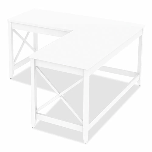 Best Sale π₯° Workspace By L-Shaped Farmhouse Desk, 58.27" X 58.27" X 29.53", White π 6 Best Sale π₯° Workspace By L-Shaped Farmhouse Desk, 58.27" X 58.27" X 29.53", White π - Image 4