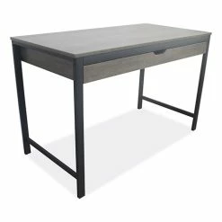 Budget 😍 Workspace By Modern Writing Desk, 47.24" X 23.62" X 29.92", Gray 🛒 -Essentials shop ALEWSWD4824GB 4