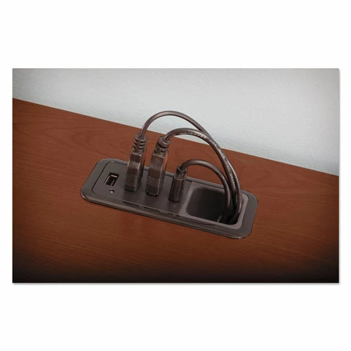 Best Sale β¨ Enterprise Collection 72W Double Pedestal Desk, 70.13w X 28.63d X 29.75h, Harvest Cherry (Box 2 Of 2) π₯° 6 Best Sale β¨ Enterprise Collection 72W Double Pedestal Desk, 70.13w X 28.63d X 29.75h, Harvest Cherry (Box 2 Of 2) π₯° - Image 4