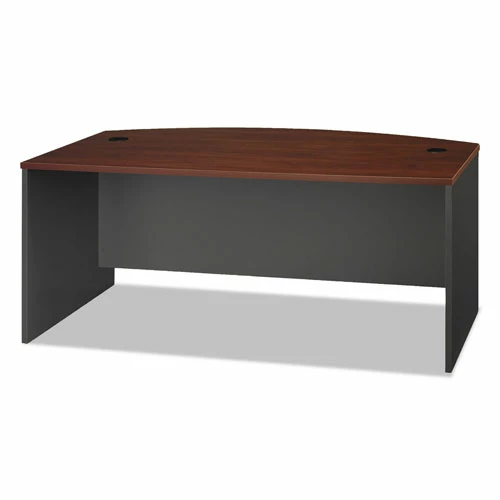 Top 10 ๐ Series C Collection 72W Bow Front Desk Shell, 71.13w X 36.13d X 29.88h, Hansen Cherry/Graphite Gray โจ 4 Top 10 ๐ Series C Collection 72W Bow Front Desk Shell, 71.13w X 36.13d X 29.88h, Hansen Cherry/Graphite Gray โจ - Image 2
