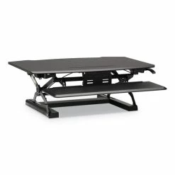 Best Sale 🔥 Coordinate Portable Desktop Riser, 35.04w X 31.1d X 16.54h, Black 🔔