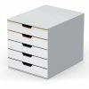 Buy 🎉 Durable VARICOLOR MIX 5 Drawer Desktop Storage Box, White/Multicolor - 5 Drawer(s) - 11" Height X 11.5" Width X 14" Depth - Desktop - Plastic - 1 / Each 🥰 -Essentials shop DBL762527