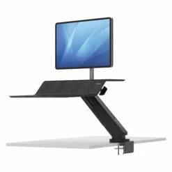 Discount ✔️ Lotus RT Sit-Stand Workstation, 48w X 30d X 49.2h, Black ❤️