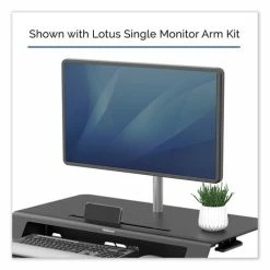 Best reviews of 🔔 Lotus LT Sit-Stand Workstation, 34.38w X 28.38d X 7.62h, Black 😍 -Essentials shop FEL8215001 2