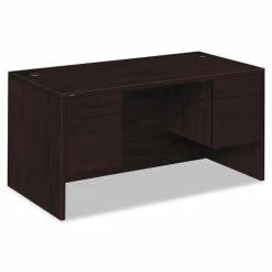 Promo 🤩 10500 Series 3/4 Height Double Pedestal Desk, 60w X 30d X 29.5h, Mahogany 🎉