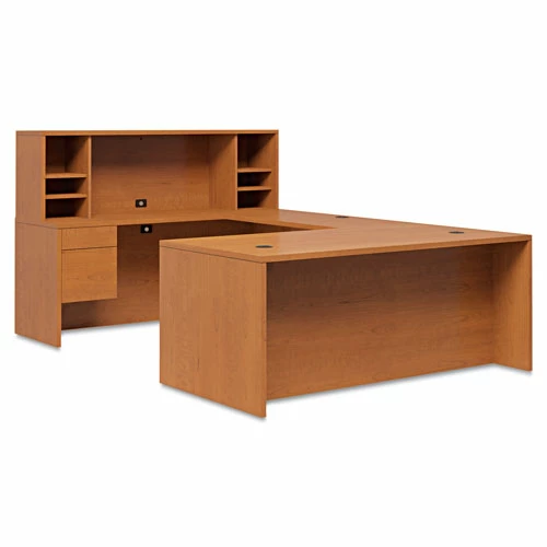 Discount ๐ 10500 Series Large "L" Or "U" Right 3/4 Height Pedestal Desk, 72w X 36d X 29.5h, Harvest ๐ 4 Discount ๐ 10500 Series Large "L" Or "U" Right 3/4 Height Pedestal Desk, 72w X 36d X 29.5h, Harvest ๐ - Image 2