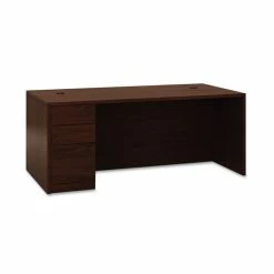 Top 10 🔔 10500 Series "L" Single Pedestal Desk, Left Full-Height Ped, 72w X 36d X 29.5h, Mahogany ✨