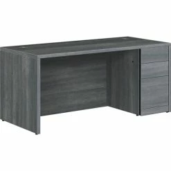 Best reviews of 🛒 Right Pedestal Desk, B/B/F, 66"x36"x29-1/2" , Sterling Ash 🥰