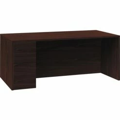 Outlet 🔥 10500 Series Left-Pedestal Desk, 66" X 30" X 29.5", 3 X Box Drawer(s), File Drawer(s)Left Side, Flat Edge, Material: Wood, Laminate, Finish: Mahogany Laminate 🛒