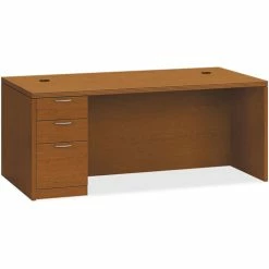 Best Pirce 🧨 Left Pedestal Desk, 72" X 36" X 29-1/2", Bourbon Cherry 🎉