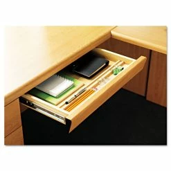 Outlet 👏 Laminate Angled Center Drawer, 22w X 15.38d X 2.5h, Harvest 💯 -Essentials shop HON1522C 1
