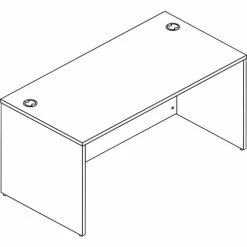 New 😍 Desk Shell, Rectangle, 60"x30"x29" , Mahogany 🌟 -Essentials shop HONLDS6030LT1 1