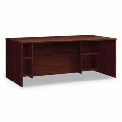Outlet 🛒 Foundation Breakfront Desk Shell, 72w X 36d X 29h, Mahogany 🎉