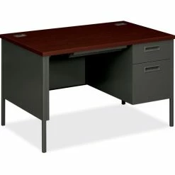 Top 10 π€© Metro Classic Right Pedestal Desk, 48w X 30d X 29.5h, Mahogany/Charcoal π€©