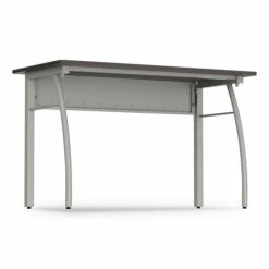 Best Sale ✔️ Trento Line Rectangular Desk, 47.25w X 23.63d X 29.5h, Mocha/Gray ❤️ -Essentials shop LITTR733MOC 5