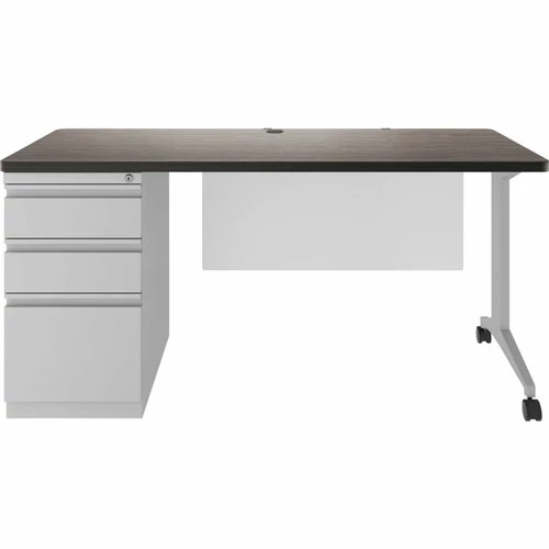 Best deal ๐ฅ Fortress Educator's Desk T-Leg, 3-Drawer, 60" X 24" X 1.2", 3, T-mold Edge, Material: Laminate Work Surface, Finish: Silver ๐ 4 Best deal ๐ฅ Fortress Educator's Desk T-Leg, 3-Drawer, 60" X 24" X 1.2", 3, T-mold Edge, Material: Laminate Work Surface, Finish: Silver ๐ - Image 2