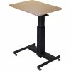 Budget 😀 28" Sit-to-Stand School Desk, Black Oak Square Top, 40" Height X 28" Width, Assembly Required 🤩 -Essentials shop LLR00076
