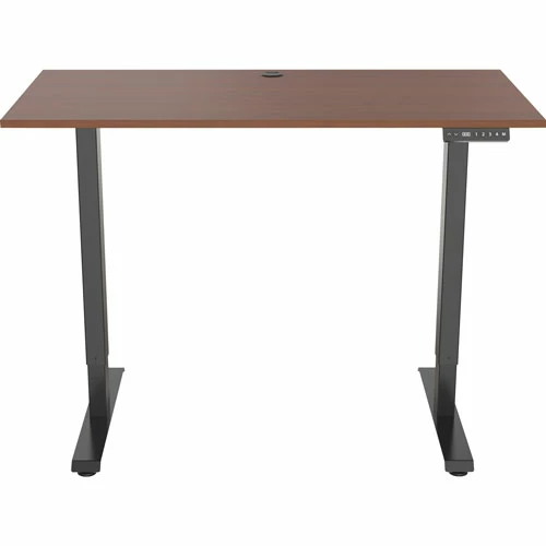 Promo ๐ Desk, Height-Adj, 48"x24"x28.9"-47.2" , Walnut/Black ๐ 8 Promo ๐ Desk, Height-Adj, 48"x24"x28.9"-47.2" , Walnut/Black ๐ - Image 6