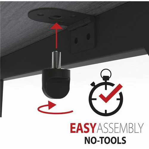 Best Pirce β€οΈ SOHO Modern Writing Desk, 48" X 24" X 30", Material: Steel Frame, Laminate Top, Wood Top, Finish: Gray Top, Black π 6 Best Pirce β€οΈ SOHO Modern Writing Desk, 48" X 24" X 30", Material: Steel Frame, Laminate Top, Wood Top, Finish: Gray Top, Black π - Image 4