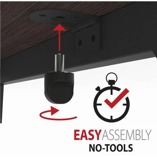 Best Sale π SOHO Modern Writing Desk, 48" X 24" X 30", Material: Steel Frame, Laminate Top, Wood Top, Finish: Mocha Top, Black β¨ 6 Best Sale π SOHO Modern Writing Desk, 48" X 24" X 30", Material: Steel Frame, Laminate Top, Wood Top, Finish: Mocha Top, Black β¨ - Image 5
