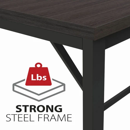 Best Sale π SOHO Modern Writing Desk, 48" X 24" X 30", Material: Steel Frame, Laminate Top, Wood Top, Finish: Mocha Top, Black β¨ 7 Best Sale π SOHO Modern Writing Desk, 48" X 24" X 30", Material: Steel Frame, Laminate Top, Wood Top, Finish: Mocha Top, Black β¨ - Image 6