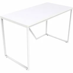 Best Pirce 👏 Desk, SOHO, 200 Cap, 48"x24"x30" , White Laminate/Frame 🧨