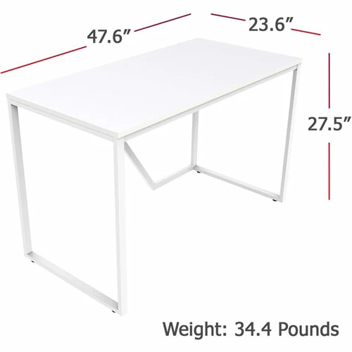 Best Pirce π Desk, SOHO, 200 Cap, 48"x24"x30" , White Laminate/Frame 𧨠8 Best Pirce π Desk, SOHO, 200 Cap, 48"x24"x30" , White Laminate/Frame 𧨠- Image 6