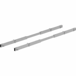 Wholesale 🎁 Crossbar Set For Leg Frame, Adjustable, 43"W To 67" W, 2/ST, Silver 👍