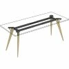 Outlet ❤️ Relevance Series Natural Wood Desk Frame, 72" X 30" X 26.5", Material: Wood, Finish: Natural 🥰 -Essentials shop LLR16244