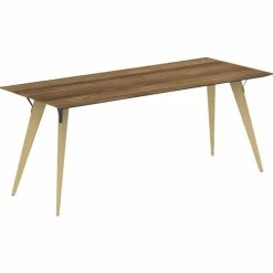 Outlet ❤️ Relevance Series Natural Wood Desk Frame, 72" X 30" X 26.5", Material: Wood, Finish: Natural 🥰 -Essentials shop LLR16244 2